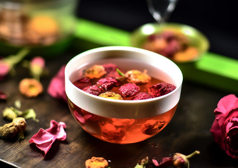 清新果茶美容养颜花茶背景图,高清,摄影图,摄影图片,图片大全,摄影图免费下载